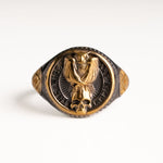 Owl Skull Relief Motif Ring  Ring  Charmora Jewelry