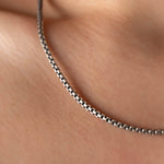 Box Chain  Necklace  Charmora Jewelry