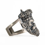 Sculpted Gorilla Head Figurative Ring  Ring  Charmora Jewelry