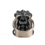 Sculpted Gorilla Head Figurative Ring  Ring  Charmora Jewelry