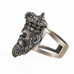 Sculpted Gorilla Head Figurative Ring  Ring  Charmora Jewelry
