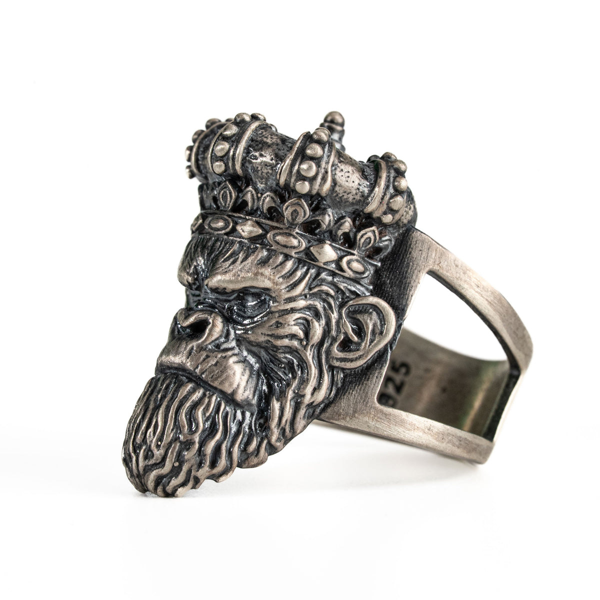 Sculpted Gorilla Head Figurative Ring  Ring  Charmora Jewelry