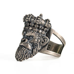Sculpted Gorilla Head Figurative Ring  Ring  Charmora Jewelry
