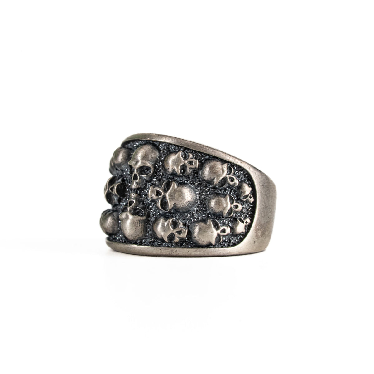 Figurative Skeletal Motif Band Ring  Ring  Charmora Jewelry