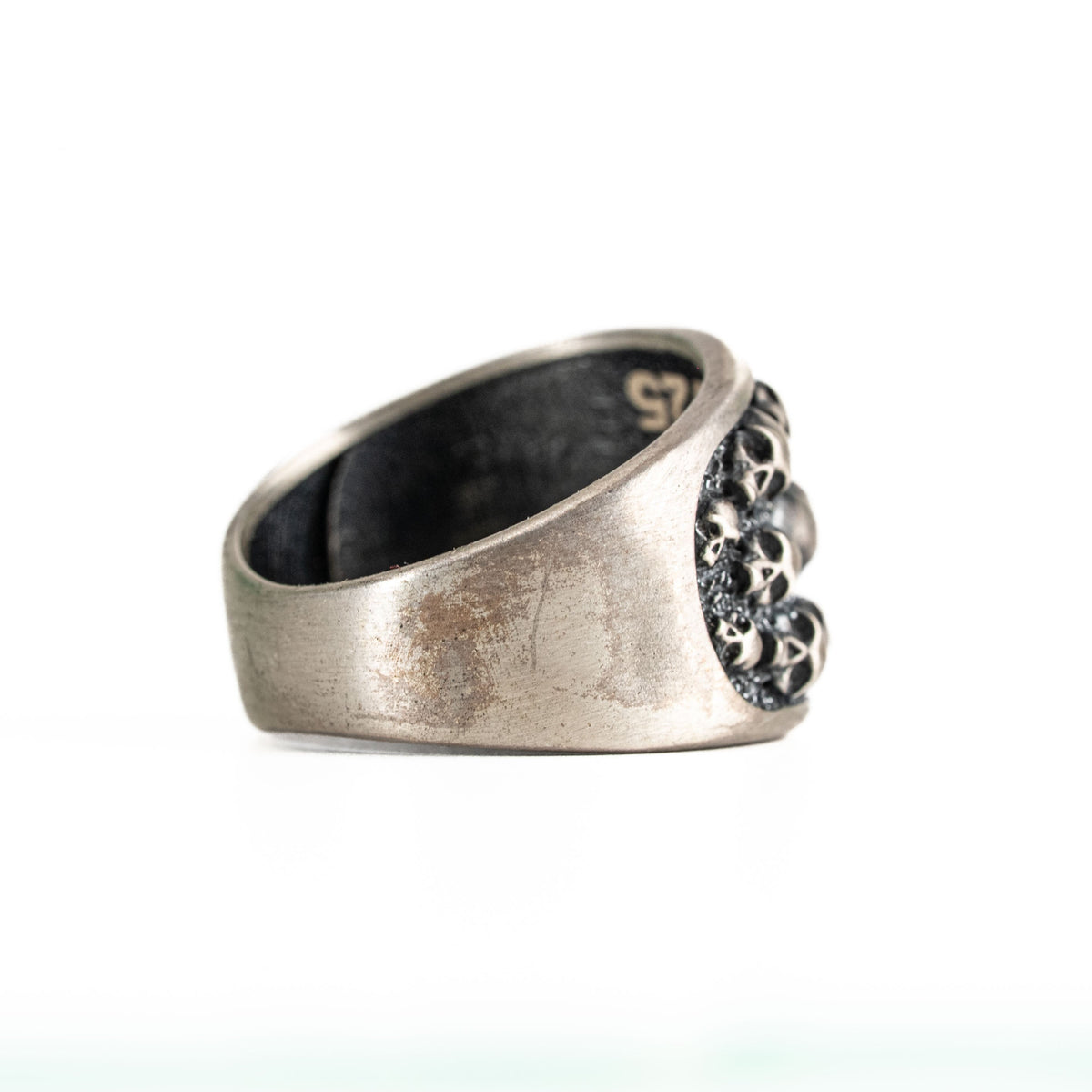 Figurative Skeletal Motif Band Ring  Ring  Charmora Jewelry
