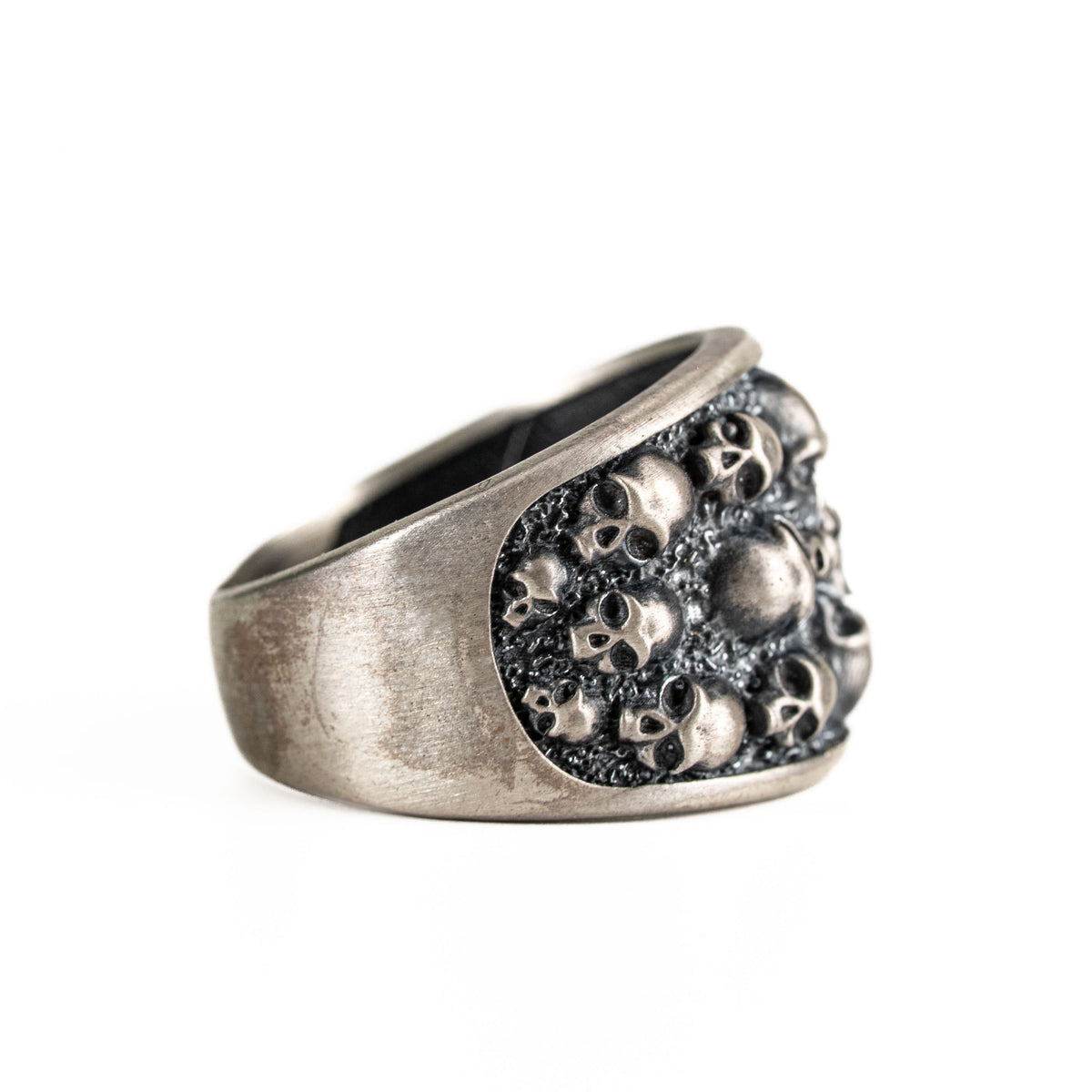 Figurative Skeletal Motif Band Ring  Ring  Charmora Jewelry