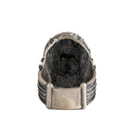 Sculpted Ancient Deity Motif Signet Ring  Ring  Charmora Jewelry