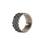 Honeycomb Hexagon Ring  Ring  Charmora Jewelry