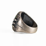Industrial Mechanical Gear Motif Ring  Ring  Charmora Jewelry