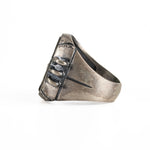 Industrial Mechanical Gear Motif Ring  Ring  Charmora Jewelry