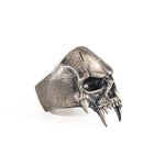 Sculpted Skeletal Profile Statement Ring  Ring  Charmora Jewelry