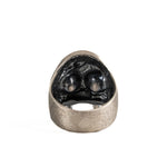 Sculpted Skeletal Profile Statement Ring  Ring  Charmora Jewelry