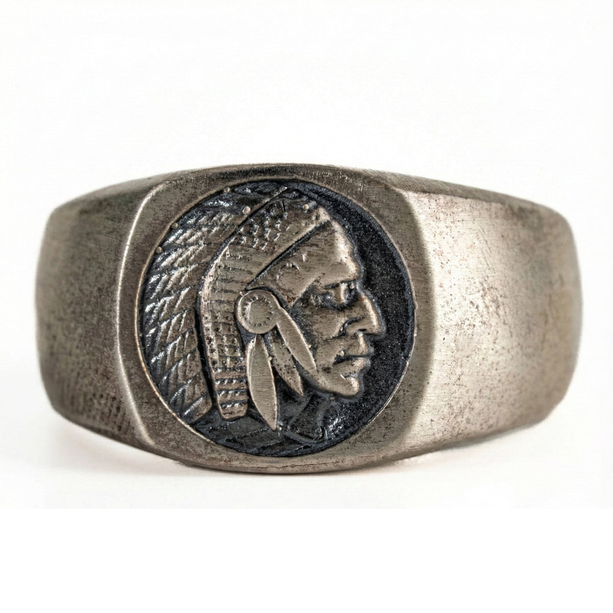 Figurative Native Heritage Feathered Ring  Ring  Charmora Jewelry