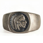Figurative Native Heritage Feathered Ring  Ring  Charmora Jewelry