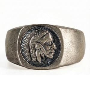 Figurative Native Heritage Feathered Ring  Ring  Charmora Jewelry