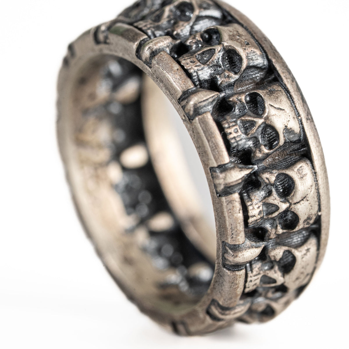Figurative Skeletal Motif Ring  Ring  Charmora Jewelry