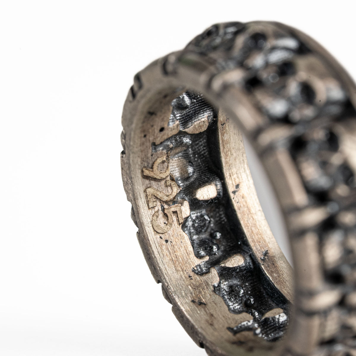 Figurative Skeletal Motif Ring  Ring  Charmora Jewelry