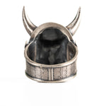 Traditional Mask Motif Signet Ring  Ring  Charmora Jewelry