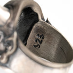 Traditional Mask Motif Signet Ring  Ring  Charmora Jewelry