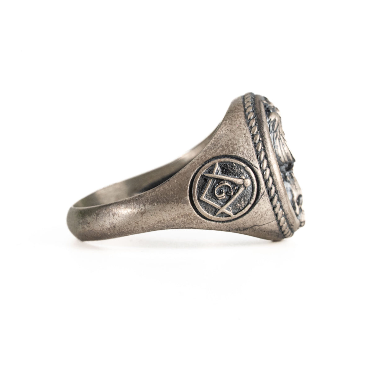 Owl Skull Relief Motif Ring  Ring  Charmora Jewelry