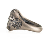 Owl Skull Relief Motif Ring  Ring  Charmora Jewelry