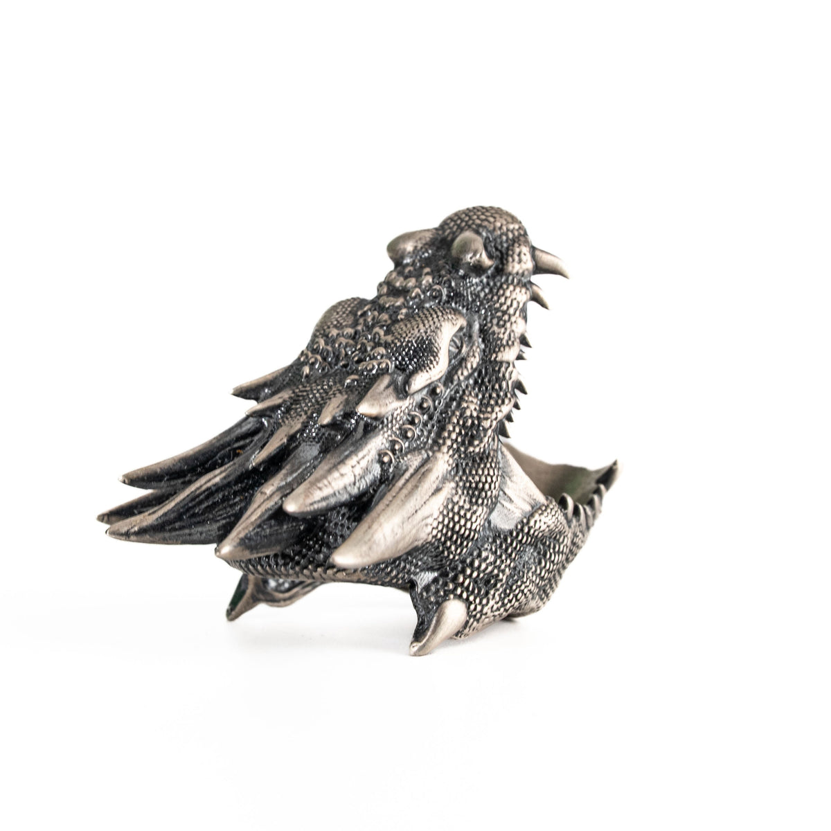 Sculpted Dragon Head Ring  Ring  Charmora Jewelry