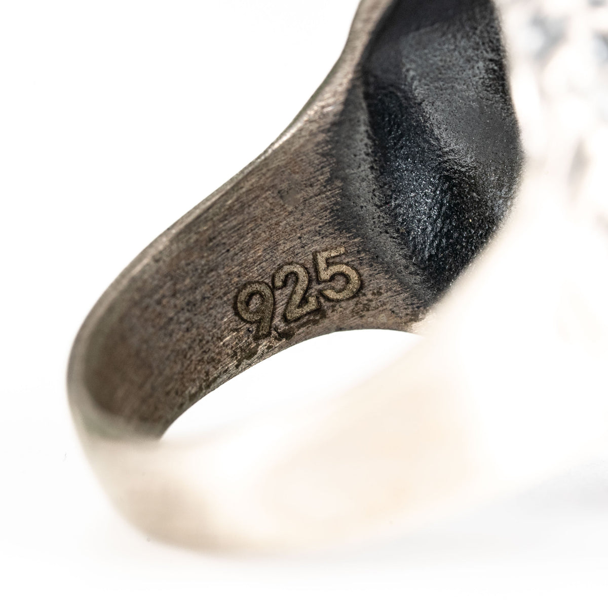 Wolf Head Relief Motif Signet Ring  Ring  Charmora Jewelry