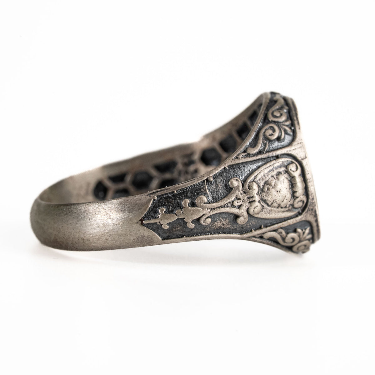 American Coat of Arms Eagle Crest Signet Ring  Ring  Charmora Jewelry