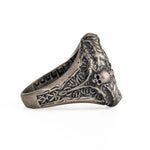 Runic Geometric Symbol Motif Ring  Ring  Charmora Jewelry