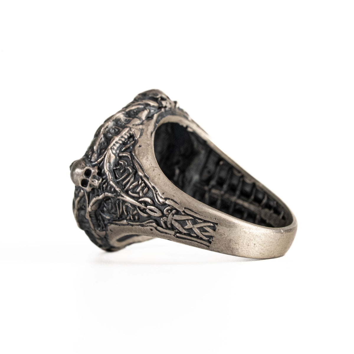 Runic Geometric Symbol Motif Ring  Ring  Charmora Jewelry