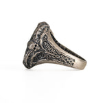 Runic Geometric Symbol Motif Ring  Ring  Charmora Jewelry