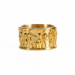 Ancient Roman Gladiator Relief Motif Ring  Ring  Charmora Jewelry