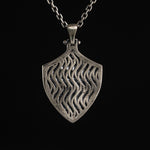 Spartan Warrior Shield Necklace  Necklace  Charmora Jewelry