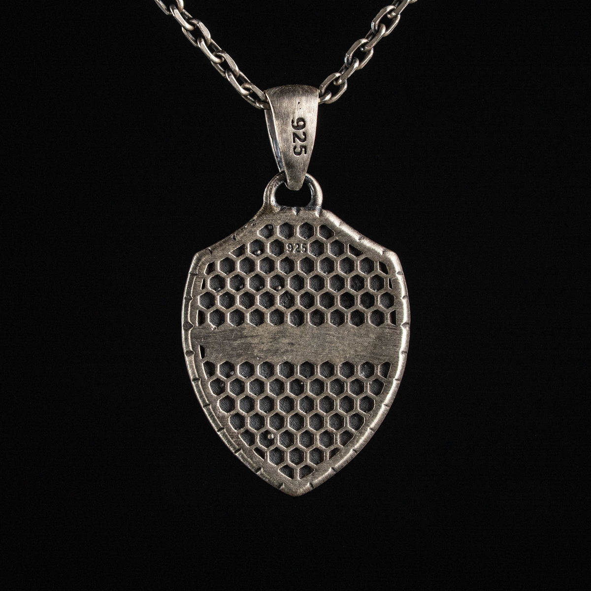 Medieval Knight Shield Sword Armor Necklace  Necklace  Charmora Jewelry
