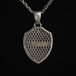 Medieval Knight Shield Sword Armor Necklace  Necklace  Charmora Jewelry