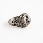 Spartan Helmet Relief Motif Signet Ring  Ring  Charmora Jewelry