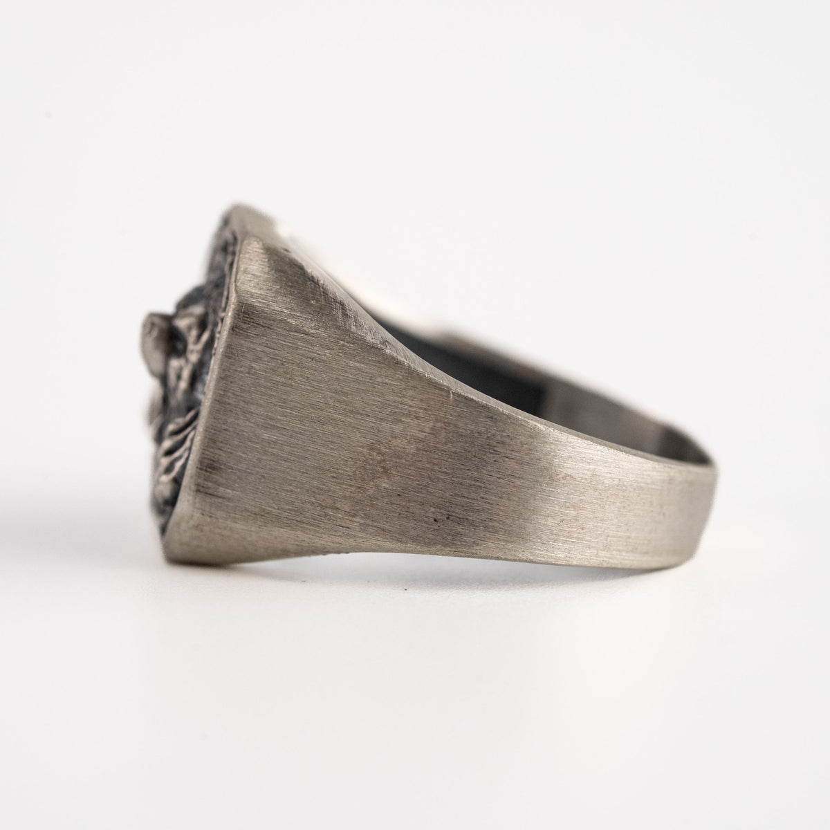 Viking Bear Relief Signet Ring  Ring  Charmora Jewelry