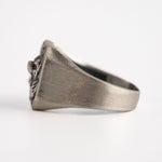 Viking Bear Relief Signet Ring  Ring  Charmora Jewelry