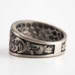 Masonic Relief Motif Band Ring  Ring  Charmora Jewelry