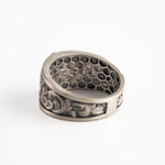 Masonic Relief Motif Band Ring  Ring  Charmora Jewelry