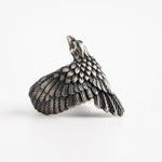 Eagle Wing Relief Motif Ring  Ring  Charmora Jewelry