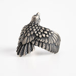 Eagle Wing Relief Motif Ring  Ring  Charmora Jewelry