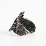 Eagle Wing Relief Motif Ring  Ring  Charmora Jewelry