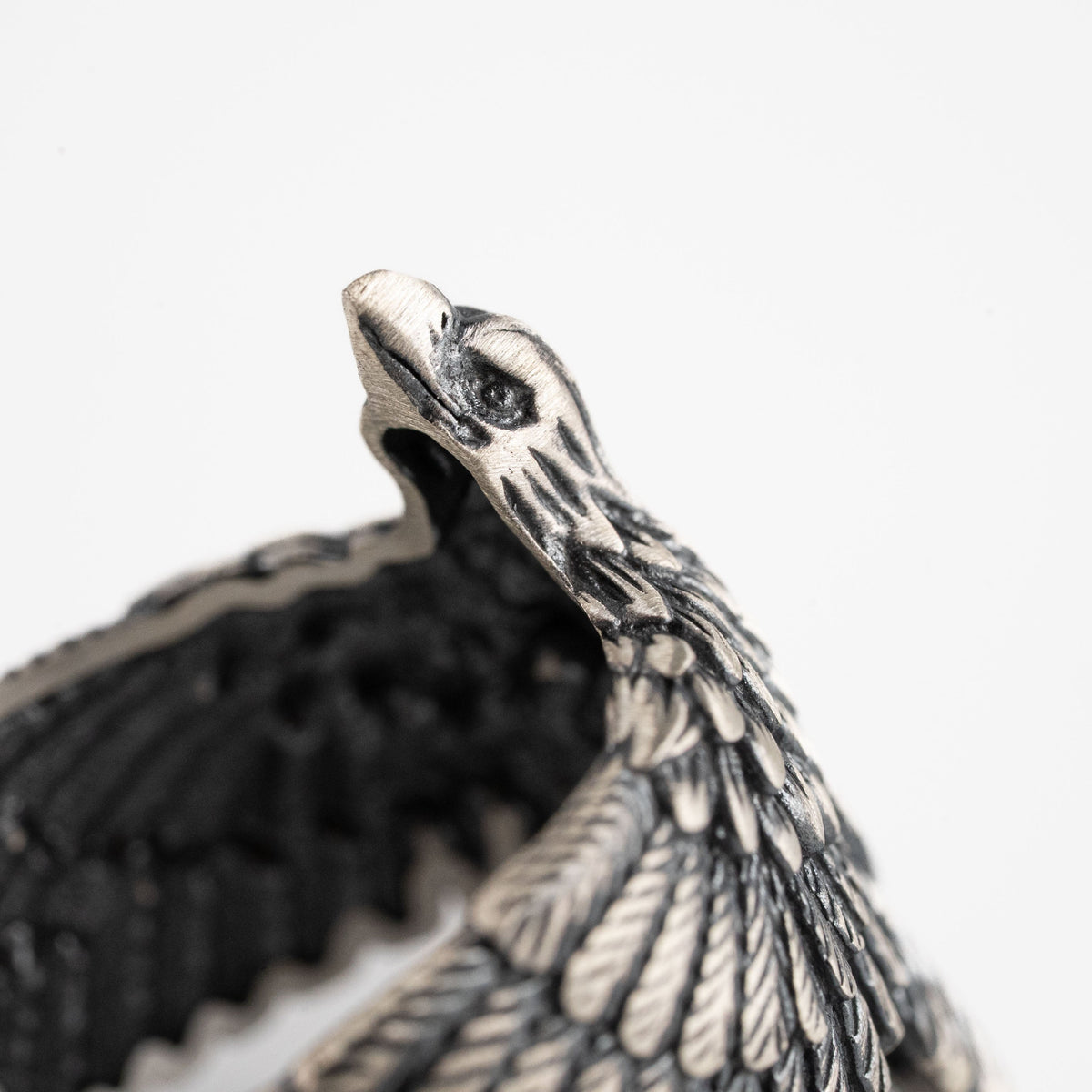 Eagle Wing Relief Motif Ring  Ring  Charmora Jewelry