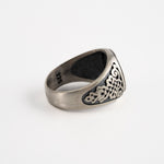 St Benedict Relief Motif Signet Ring  Ring  Charmora Jewelry
