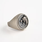Witcher Wolf Relief Signet Ring  Ring  Charmora Jewelry