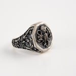 Detailed Octopus Tentacle Signet Ring  Ring  Charmora Jewelry