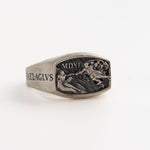 Creation of Adam Relief Signet Ring  Ring  Charmora Jewelry