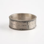 Brutalist Textured Motif Ring  Ring  Charmora Jewelry