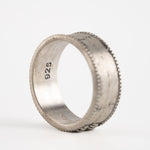 Brutalist Textured Motif Ring  Ring  Charmora Jewelry